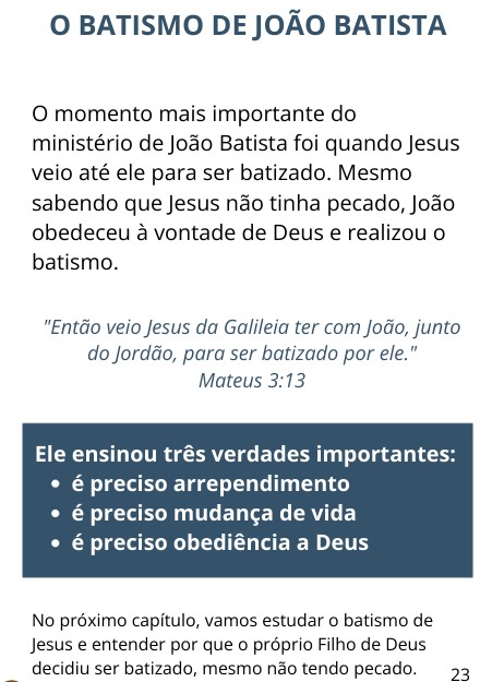 Pergunta 19 — Batismo e Espírito Santo